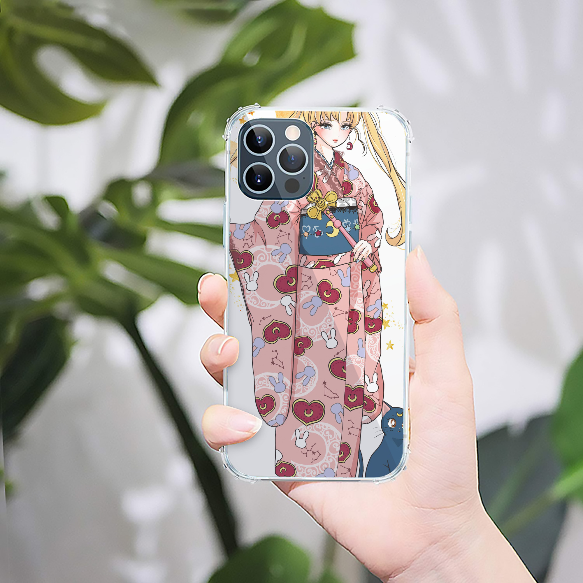 （画像用） 美少女戦士セーラームーン Sailor Moon 【iPhone 12シリーズ対応】透明スマホケース（クリアソフトケース）